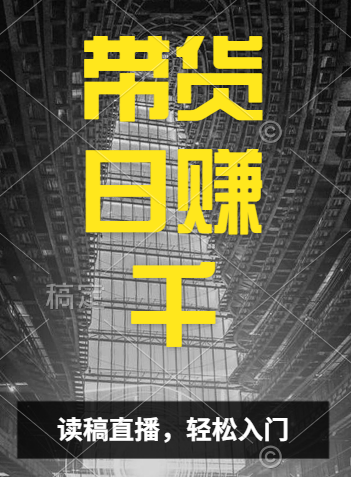 视频号技术直播带货， 会读稿就行，小白日入1000+-锦晨科技网