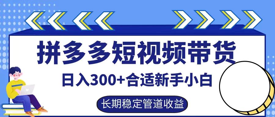 拼多多短视频带货日入300+实操落地流程-锦晨科技网