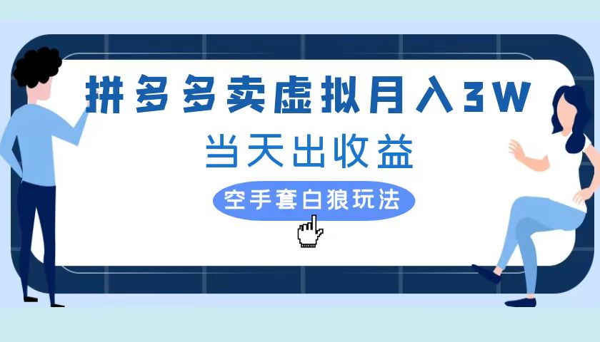 拼多多虚拟项目，单人月入3W+，实操落地项目-锦晨科技网