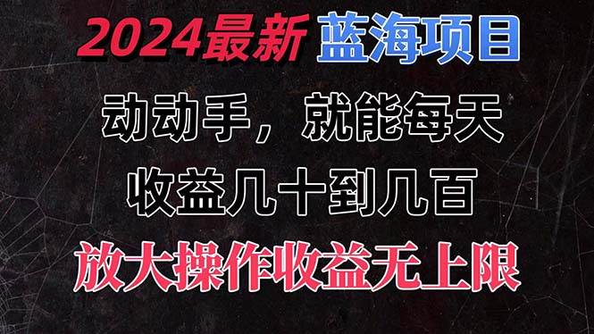 有手就行的2024全新蓝海项目，每天1小时收益几十到几百，可放大操作收…-锦晨科技网